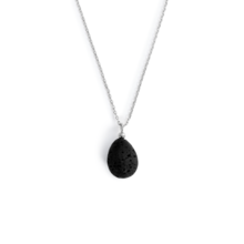 Comfort Aromatherapy Teardrop Necklace in Silver