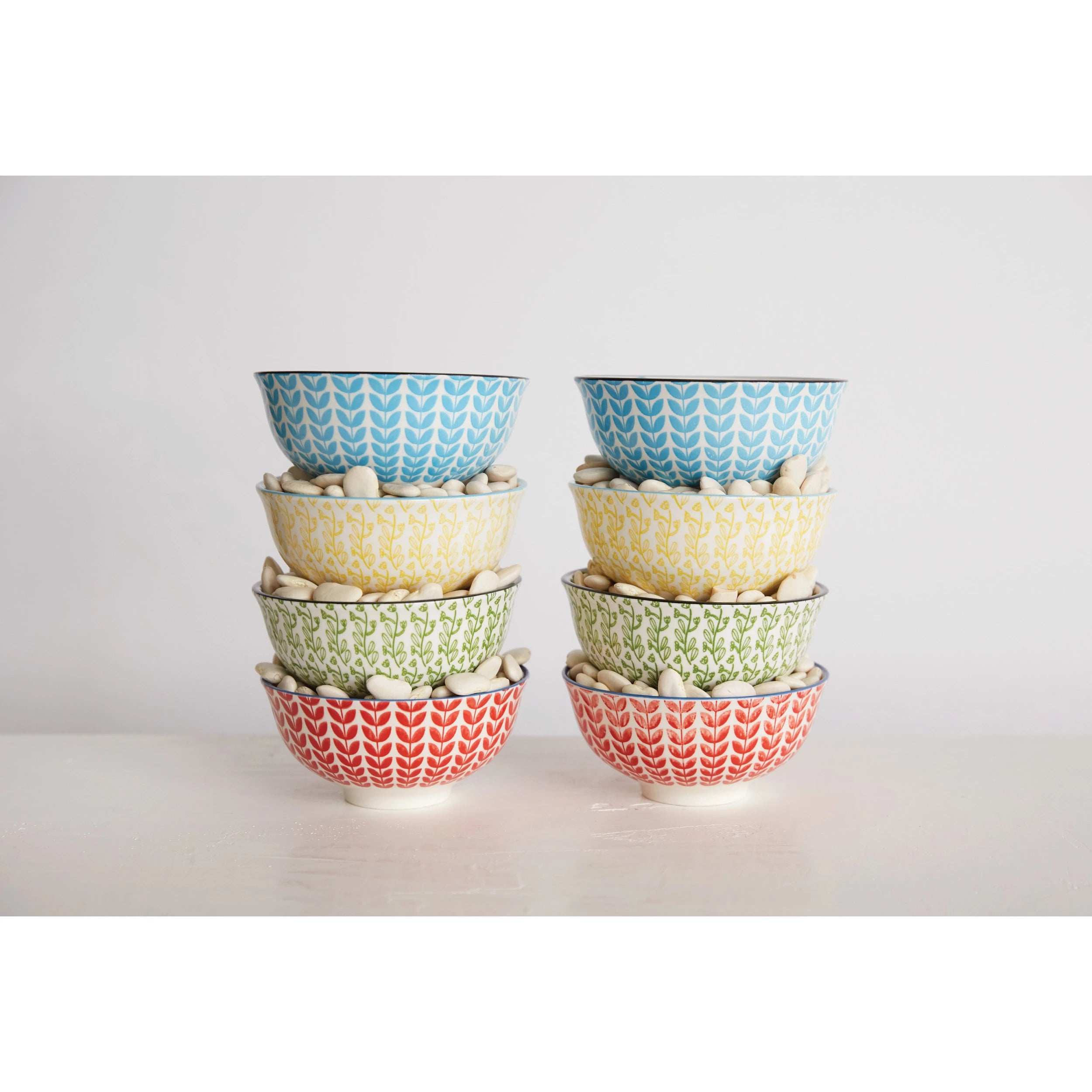 Creative Co-op Hand Stamped Bowl #DA8651A