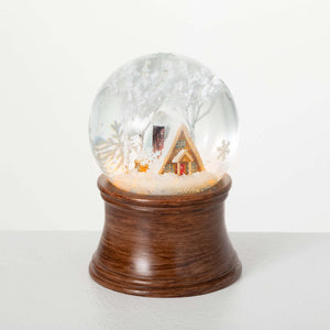 Sullivans LED Winter Cabin Snowglobe PR2764