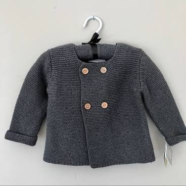 Charcoal Baby Cardigan