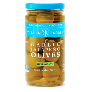 Tillen Farms Garlic Jalapeno Olives 300302