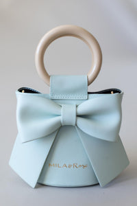 Mila & Rose Mint Bow Purse