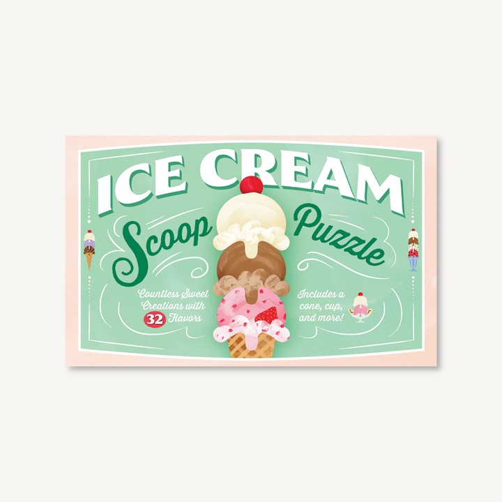 Chronicle Books Ice Cream Scoop Puzzle