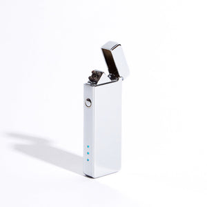 The USB Lighter Company, Silver Slim Double Arc Lighter (Metallic)