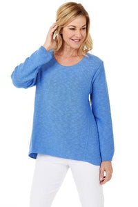 Avalin sweater, 100% cotton, made in the USA