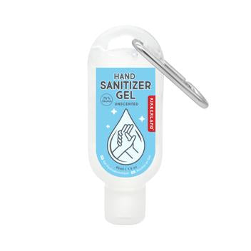 Hand sanitizer, carabiner