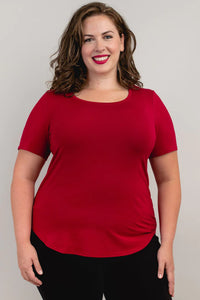 Blue Sky Clothing, Tessa Tee, Lipstick