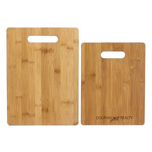 Bamboo cutting board, 2 piece set