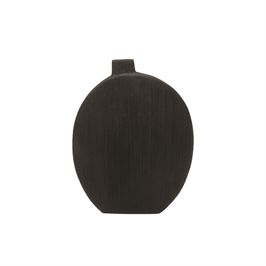 Stoneware vase, black