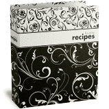 Recipe Binder Black and White