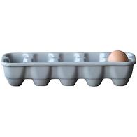 Grey Stoneware Egg Dish