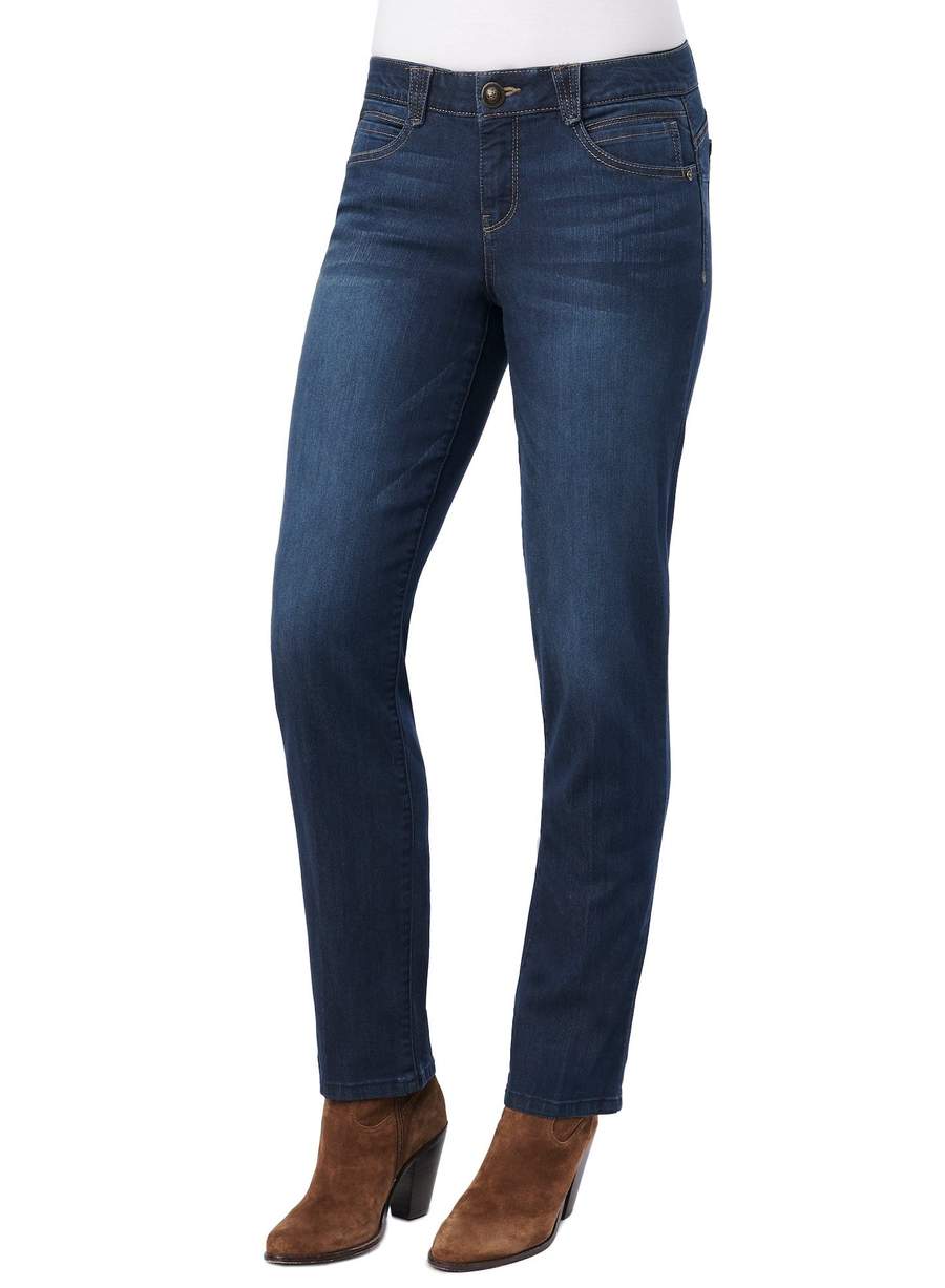 Indigo Wash "Ab"solution® Straight Leg Jean