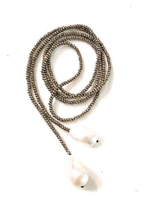 Gold and Stone Mermaid Lariat 724