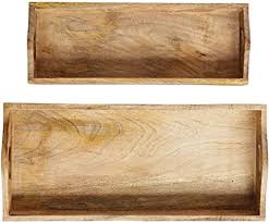 Mango wood tray, rectangle