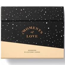 Moments of love, newborn milestone cards