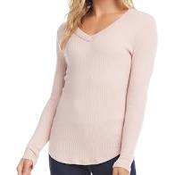 Karen Kane-Long Sleeve V-Neck Top