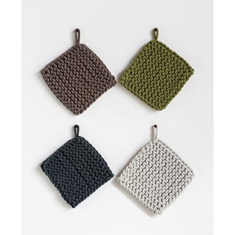 Creative Co-op Square Crocheted Potholder DA8935A