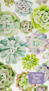 Pocket Planner (24-month calendar): Succulent Garden