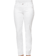 Democracy “Ab”solution straight leg jeans, white